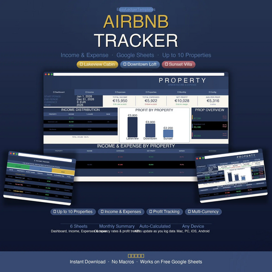 Airbnb Income & Expense Tracker Free