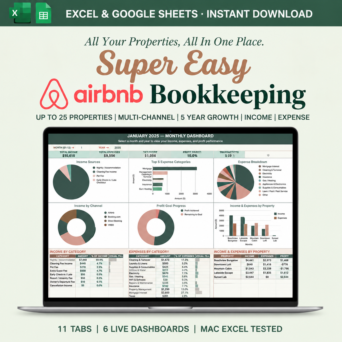 Super Easy Airbnb Bookkeeping Free